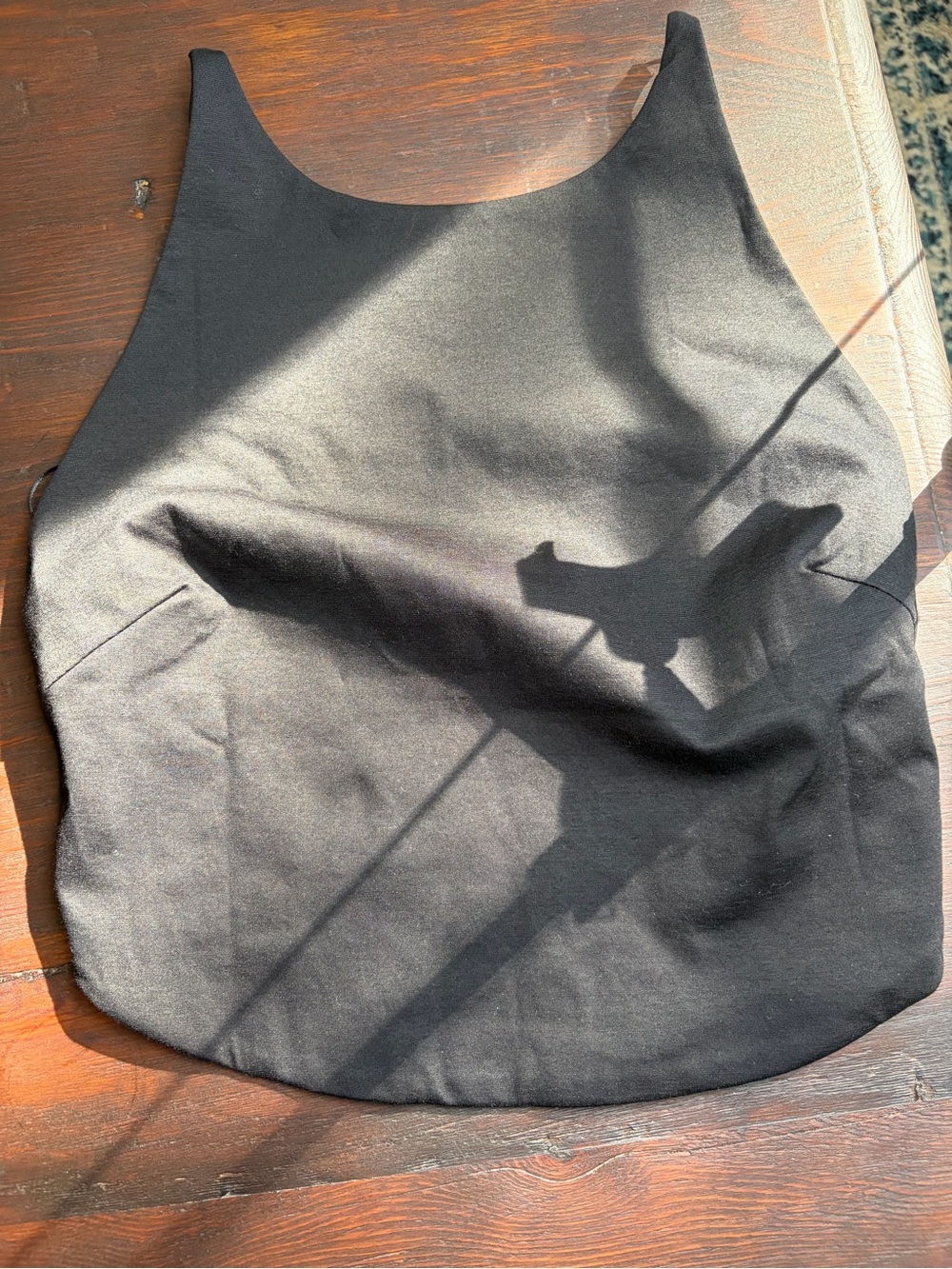 Zara Black Cami Tank Top with thin string straps size M New